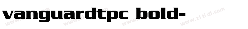 vanguardtpc bold字体转换